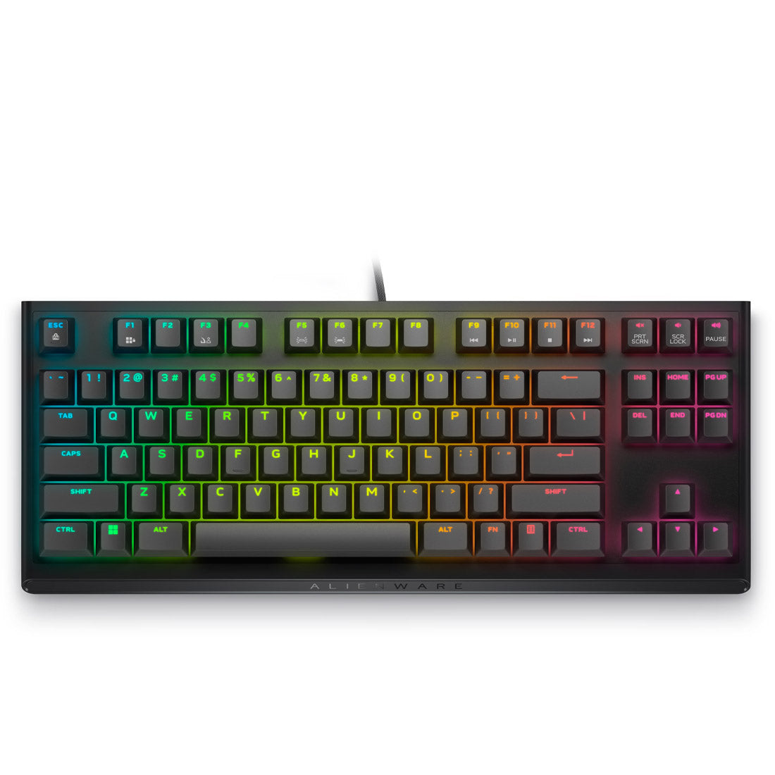 Dell Alienware AW420K Tenkeyless AlienFX RGB Wired Gaming Keyboard - Dark Side of The Moon