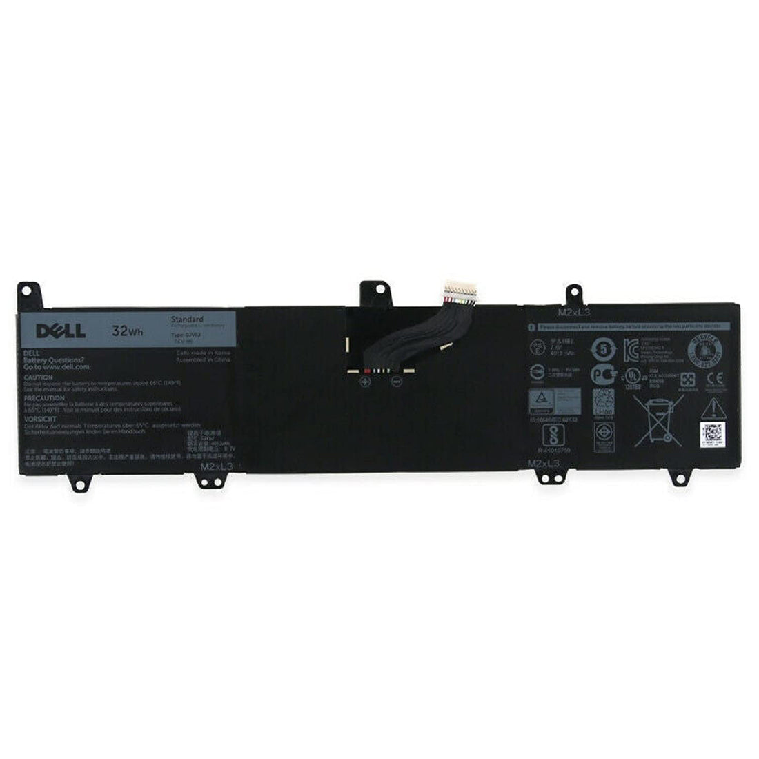 Dell Original 4013mAh 7.6V 32WHr 2 Cell Laptop Battery for Inspiron 11 3168
