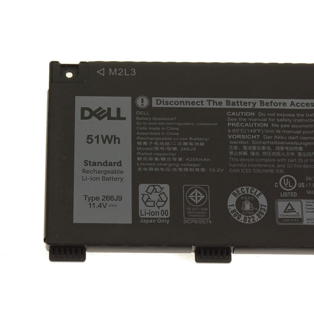 Dell Original M4GWP 51WHr 4255mAh 11.4V 3 Cell Replacement Laptop Battery