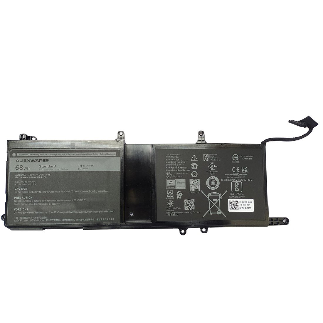 Dell Original 4410mAh 15.2V 68WHr 4 Cell Laptop Battery for Alienware 15 Series