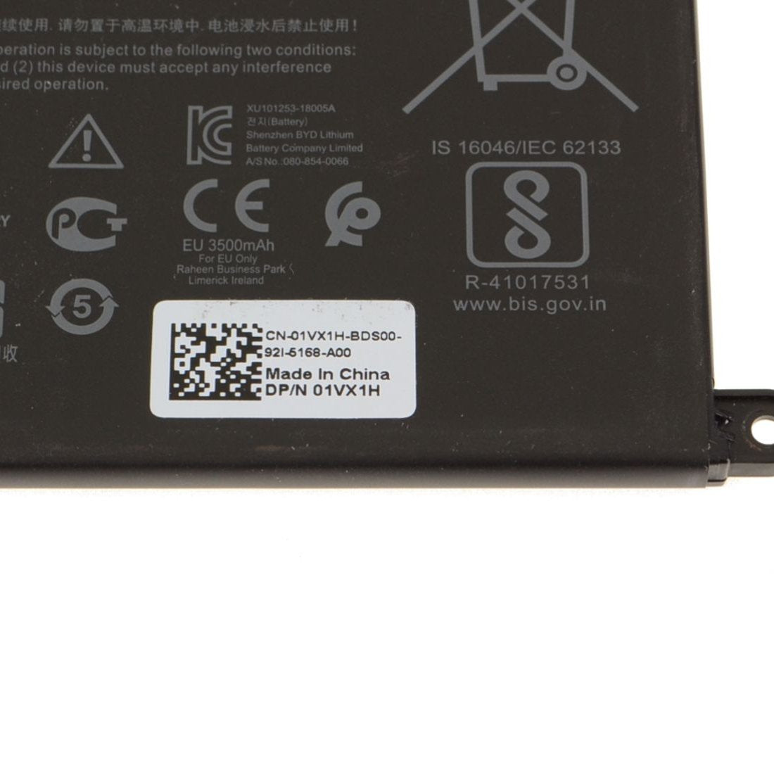 DELL Original Laptop Battery Inspiron 15 3501 3505 3580 3581 3593 42WHr 3 Cell