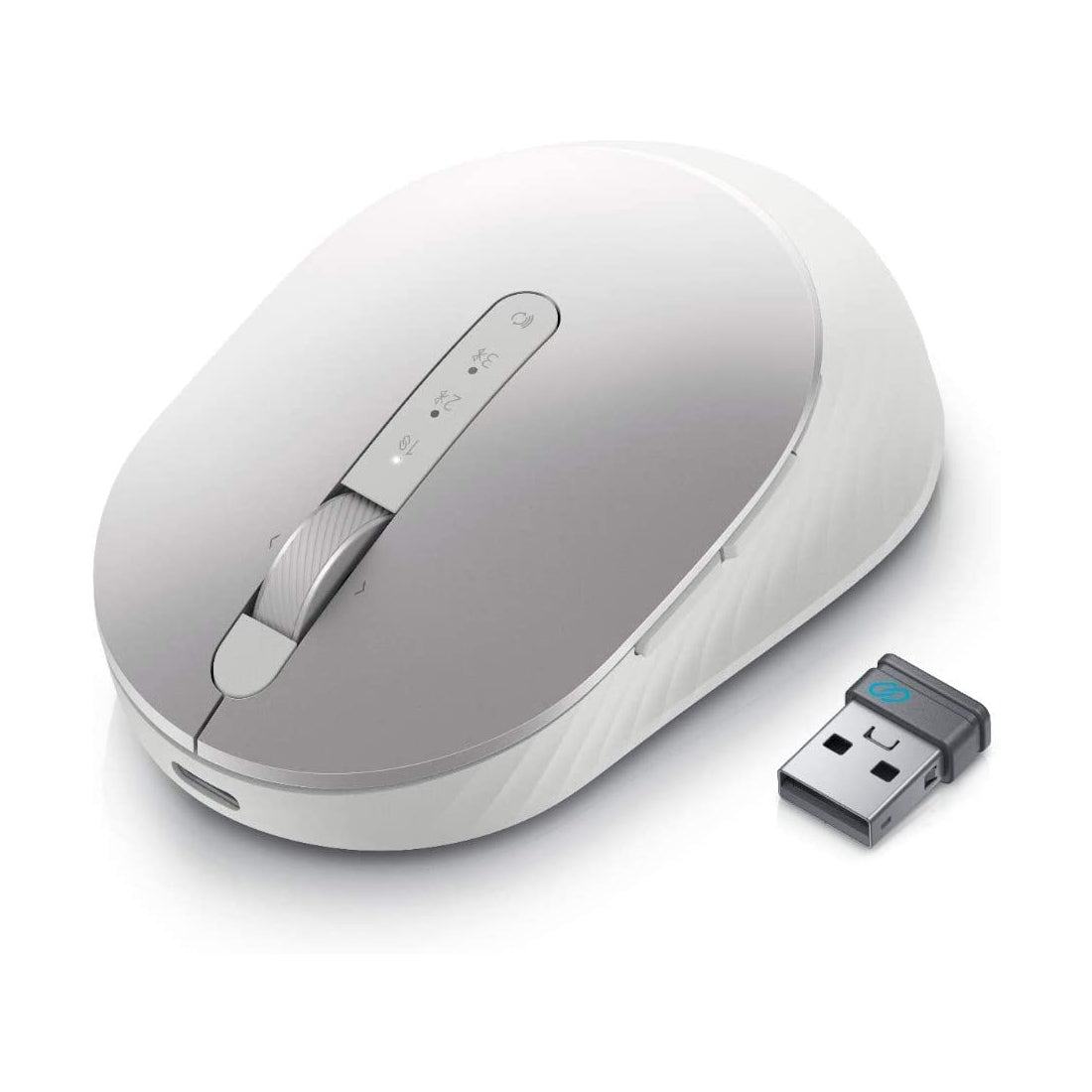 Dell MS7421W Premier Rechargeable 4000DPI Bluetooth 2.4GHz Wireless Optical Mouse - Platinum Silver