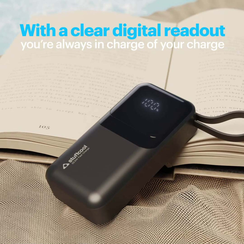 Mito Plus Mini 10000mAh Powerbank with Built-in Type-C Cable and 22.5W Fast Charging