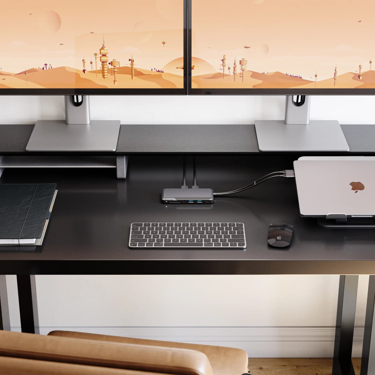 ALOGIC Portable Dock for Mac - 10-in-1 with Dual Display 4K 60Hz Support - Dark Grey