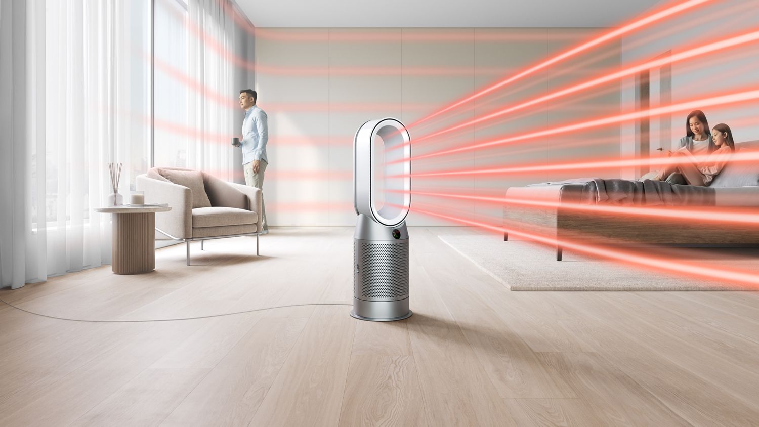 Dyson Purifier Hot+Cool (White/Silver) - HP07