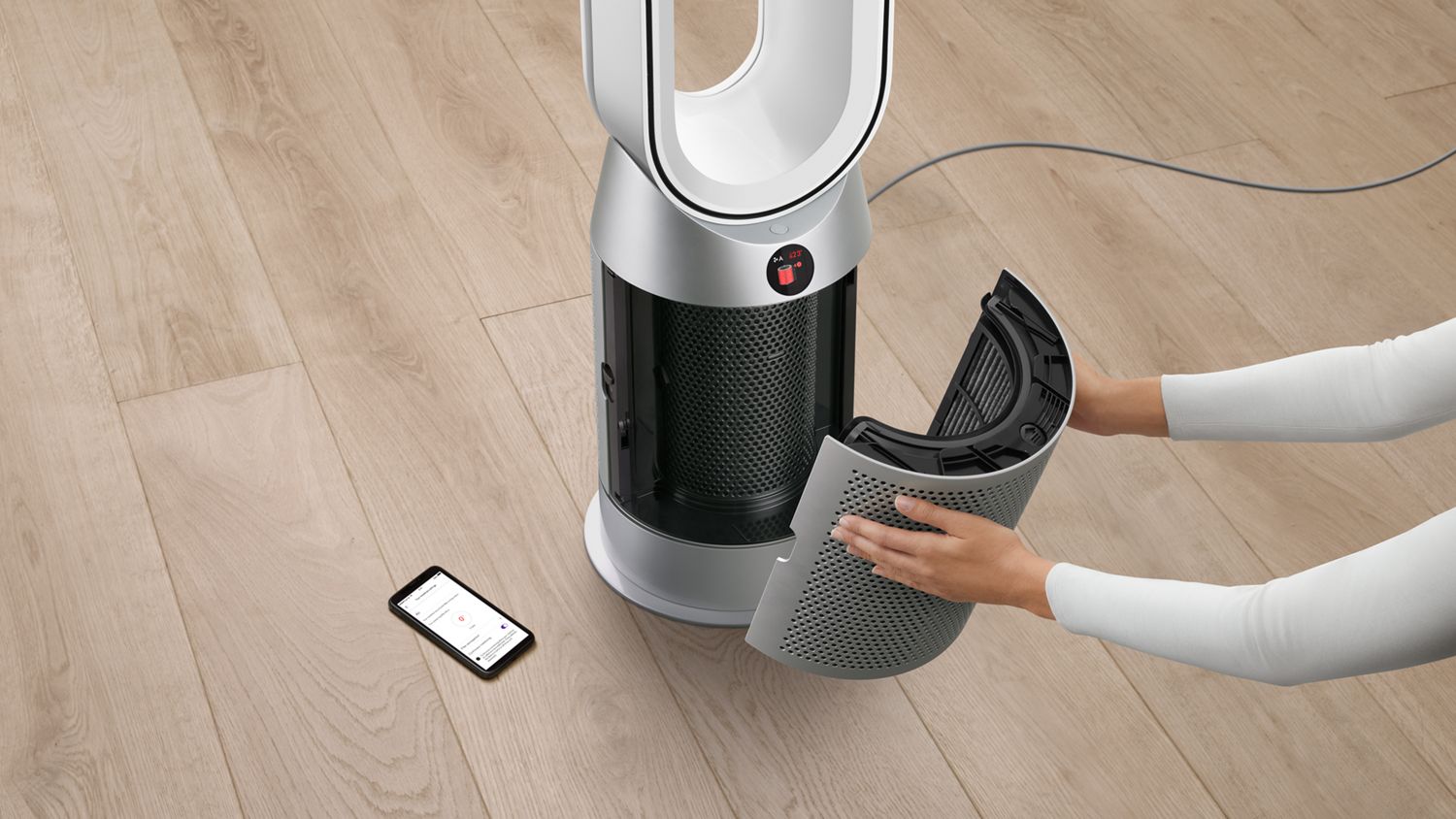 Dyson Purifier Hot+Cool (White/Silver) - HP07