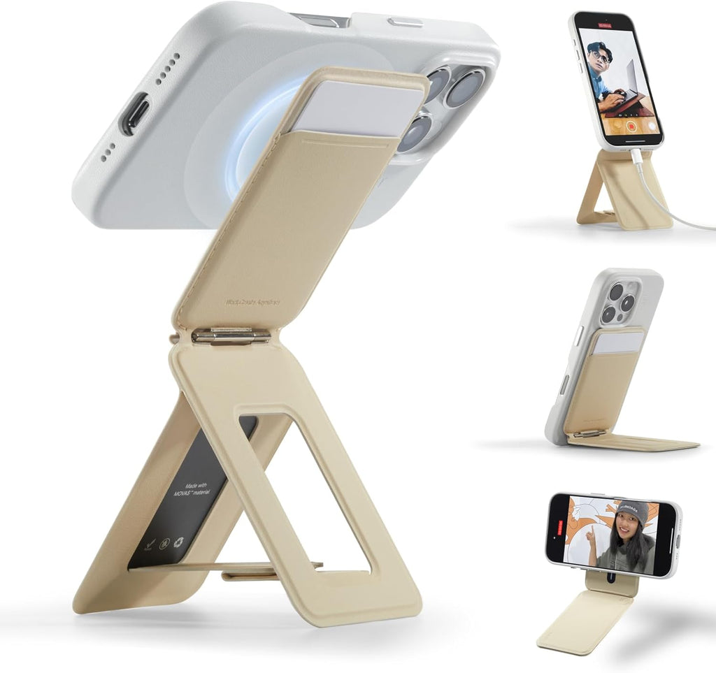 Moft Tripod Stand & Wallet-Compatible Models: iPhone 12/13/14/15/16/17 series (Plus/Pro/Pro Max) and MagSafe-compatible cases. Works with non-MagSafe phones using the included metal ring.