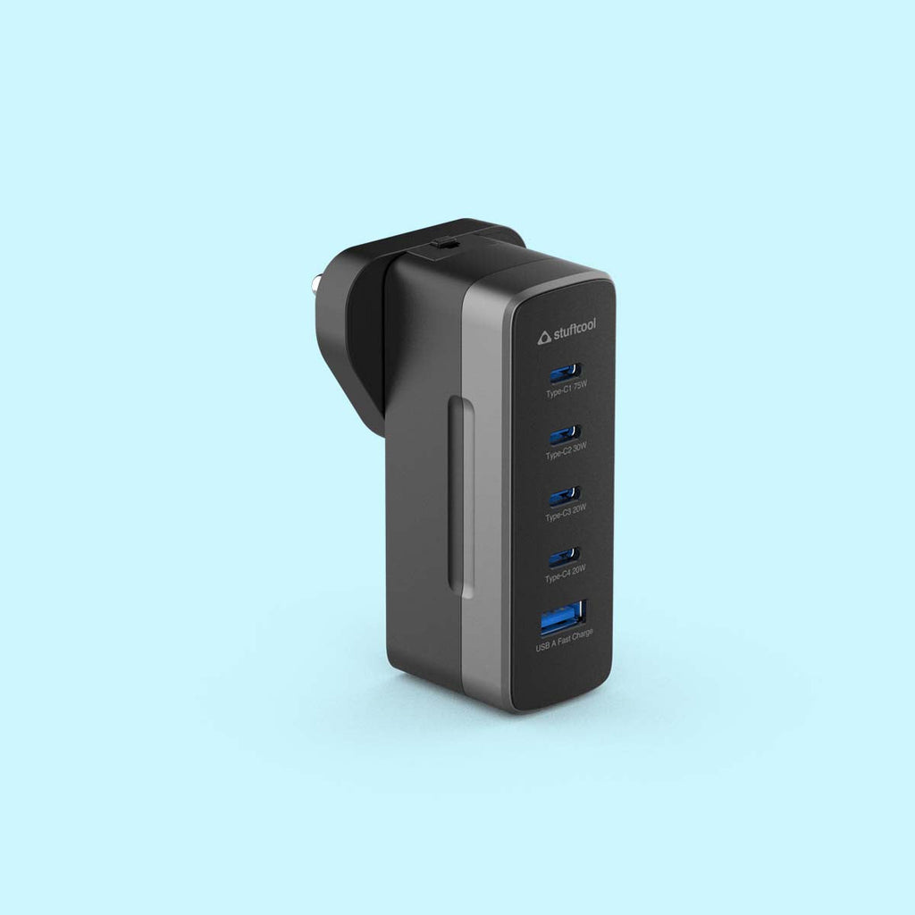 Empire 75W Multiplug GAN Charger with World Travel Adapter