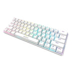 Gamdias Hermes E3 RGB Mechanical White Gaming Keyboard Blue Switch with 19 Built-in Lighting Effects Certified Optical Switches and N-Key Rollover & Anti-Ghosting Functionality