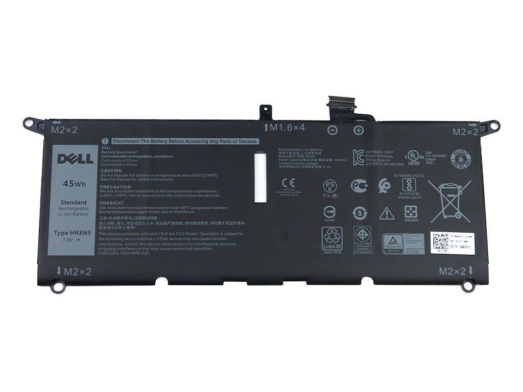 Dell Original HK6N5 5920mAh 45Whr 7.6V 4 Cell Laptop Battery