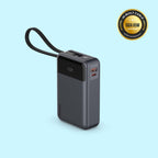 Giga smallest 65W 20000 mAh Powerbank With Built-in Type C Cable