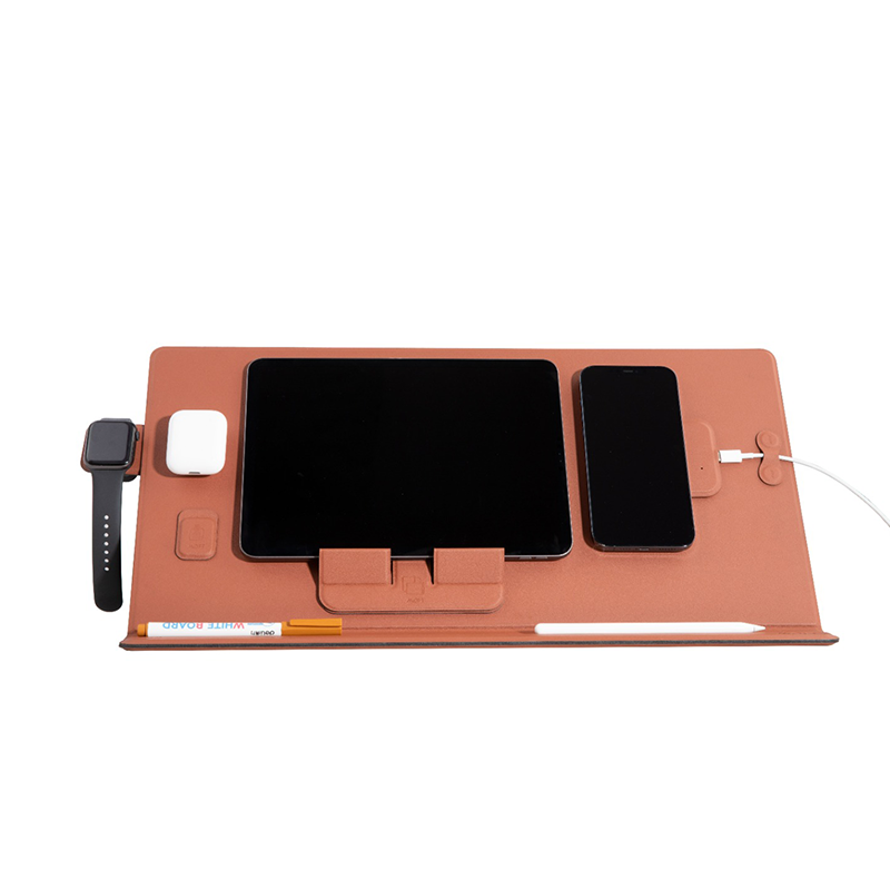 MOFT Smart Desk - Desk Mat with Wrist Rest + Magsafe Wireless Charger and Magsafe Sticker + Memo and Book Holder + Cable Organiser + Tablet Holder