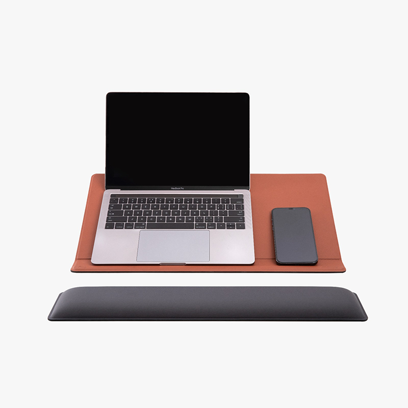 MOFT Smart Desk - Desk Mat with Wrist Rest + Magsafe Wireless Charger and Magsafe Sticker + Memo and Book Holder + Cable Organiser + Tablet Holder
