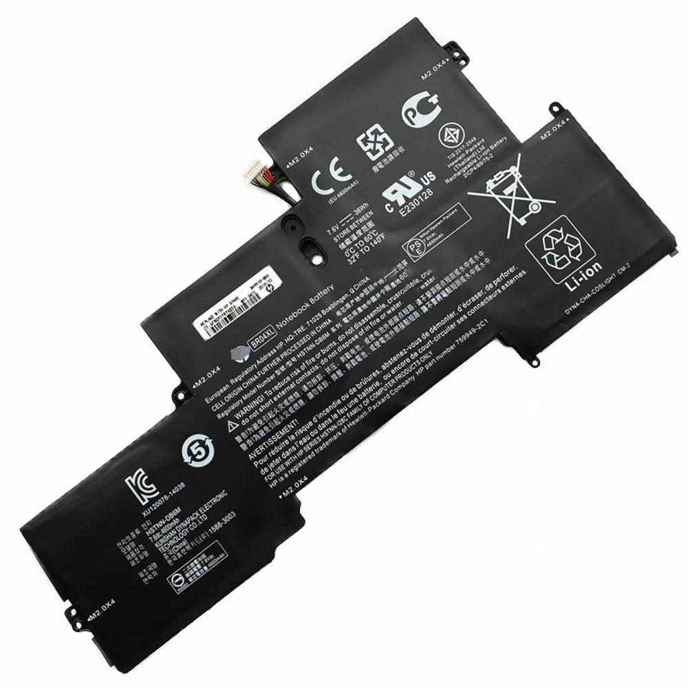 HP BR04XL Original OEM 36Whr 4800mAh 7.6V 4 Cell Laptop Battery