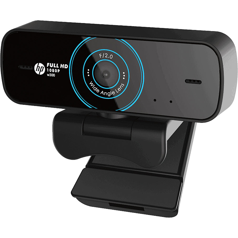 HP W300 1080P HD Web Camera with Built-in Mic and Wide Angle View