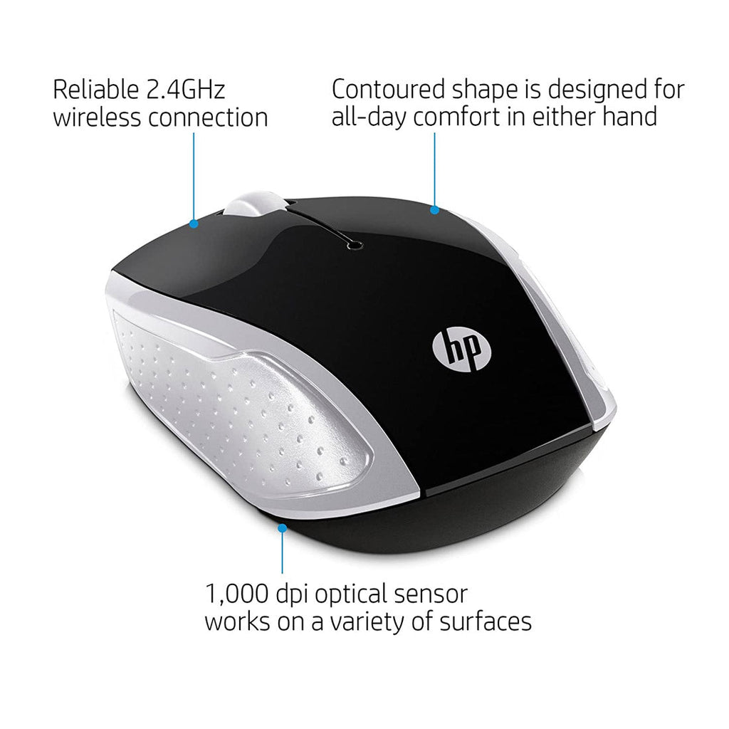 HP Wireless Optical Mouse 200 (Pike Silver)