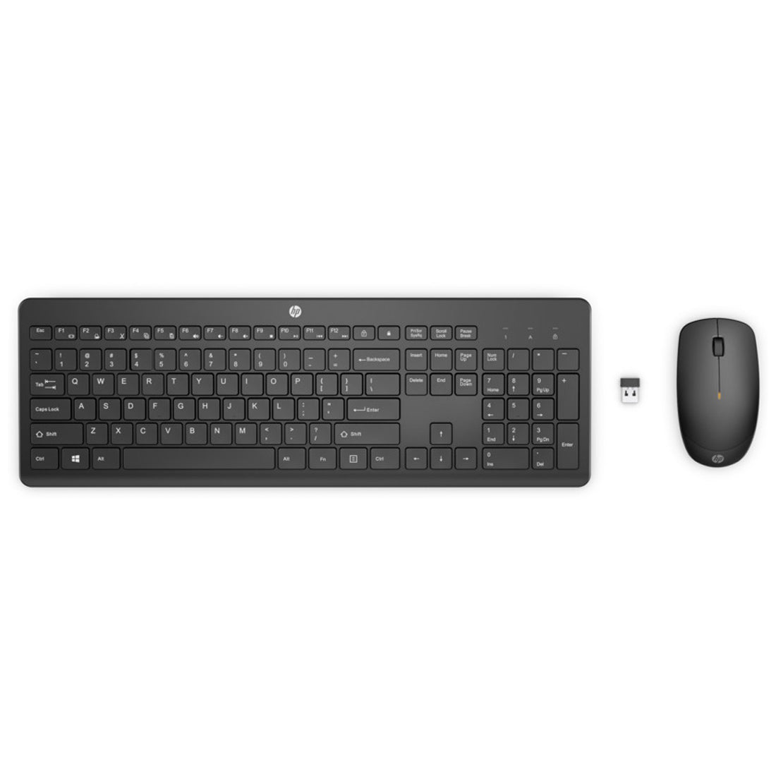 HP 235 Wireless Optical 1600 DPI Mouse and Full-Size Layout Keyboard Combo with Longer Battery Life
