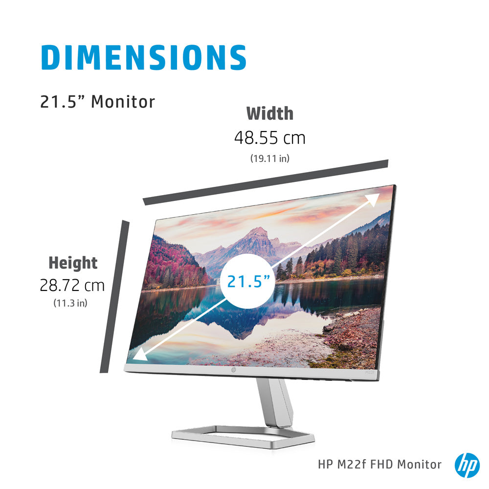 HP M22f 21.5-inch Full-HD IPS Monitor 5ms Response Time and with Adaptive Sync