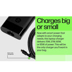 HP Original 65W Laptop Charger Adapter USB Type C Pin with Power Cable