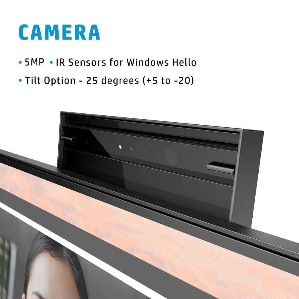 HP E24mv G4 24" 1080p FHD IPS Conferencing Monitor with Webcam and Dual Speakers
