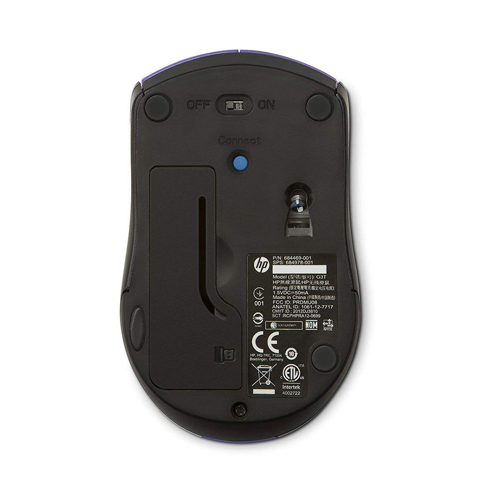 [RePacked] HP X3000 Wireless Optical Mouse with 1600DPI and 2.4GHz Connectivity