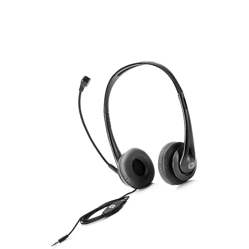 HP T1A66AA Stereo 3.5mm On-Ear Wired Headset with In-line Microphone and Volume Controls