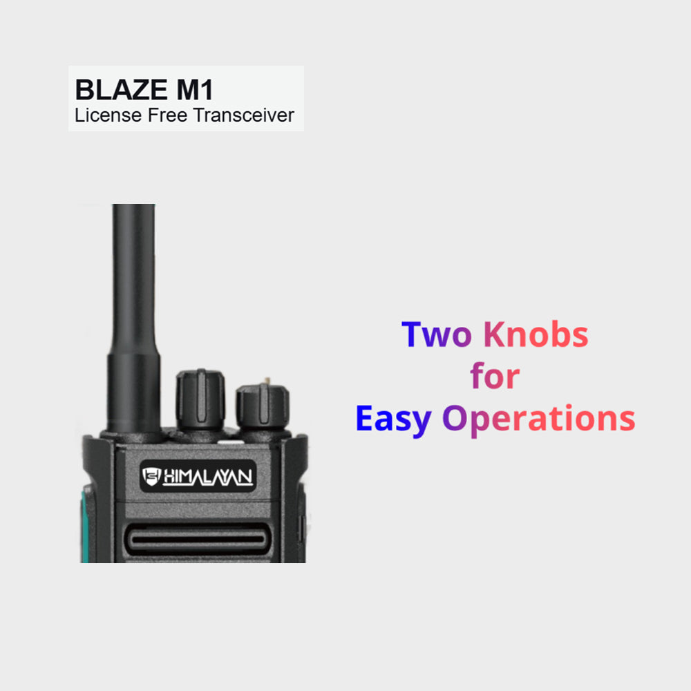 Himalayan Walkie Talkie Blaze M1 – PMR Lic-Free 446 MHz, Long-Range, Rugged Design