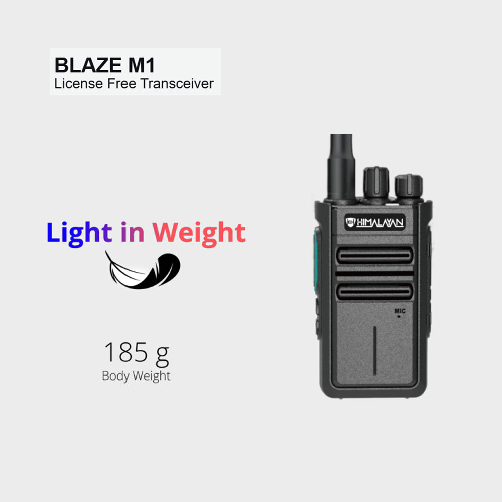 Himalayan Walkie Talkie Blaze M1 – PMR Lic-Free 446 MHz, Long-Range, Rugged Design
