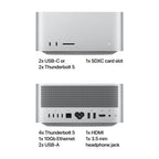 Mac Studio: Apple M3 Ultra chip with 28‑core CPU, 60‑core GPU