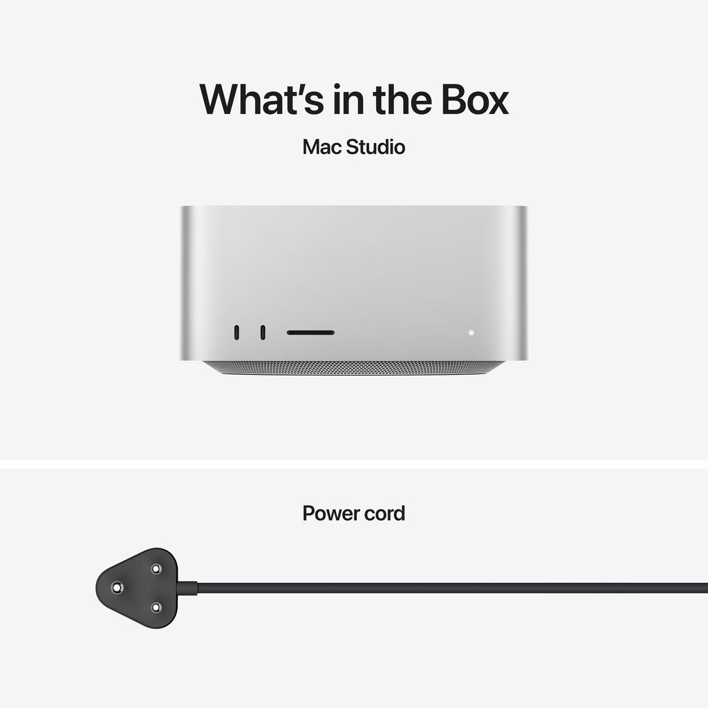 Mac Studio: Apple M3 Ultra chip with 28‑core CPU, 60‑core GPU