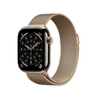 Apple Watch Series 11 Gold Titanium Case with Gold Milanese Loop