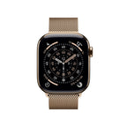 Apple Watch Series 11 Gold Titanium Case with Gold Milanese Loop