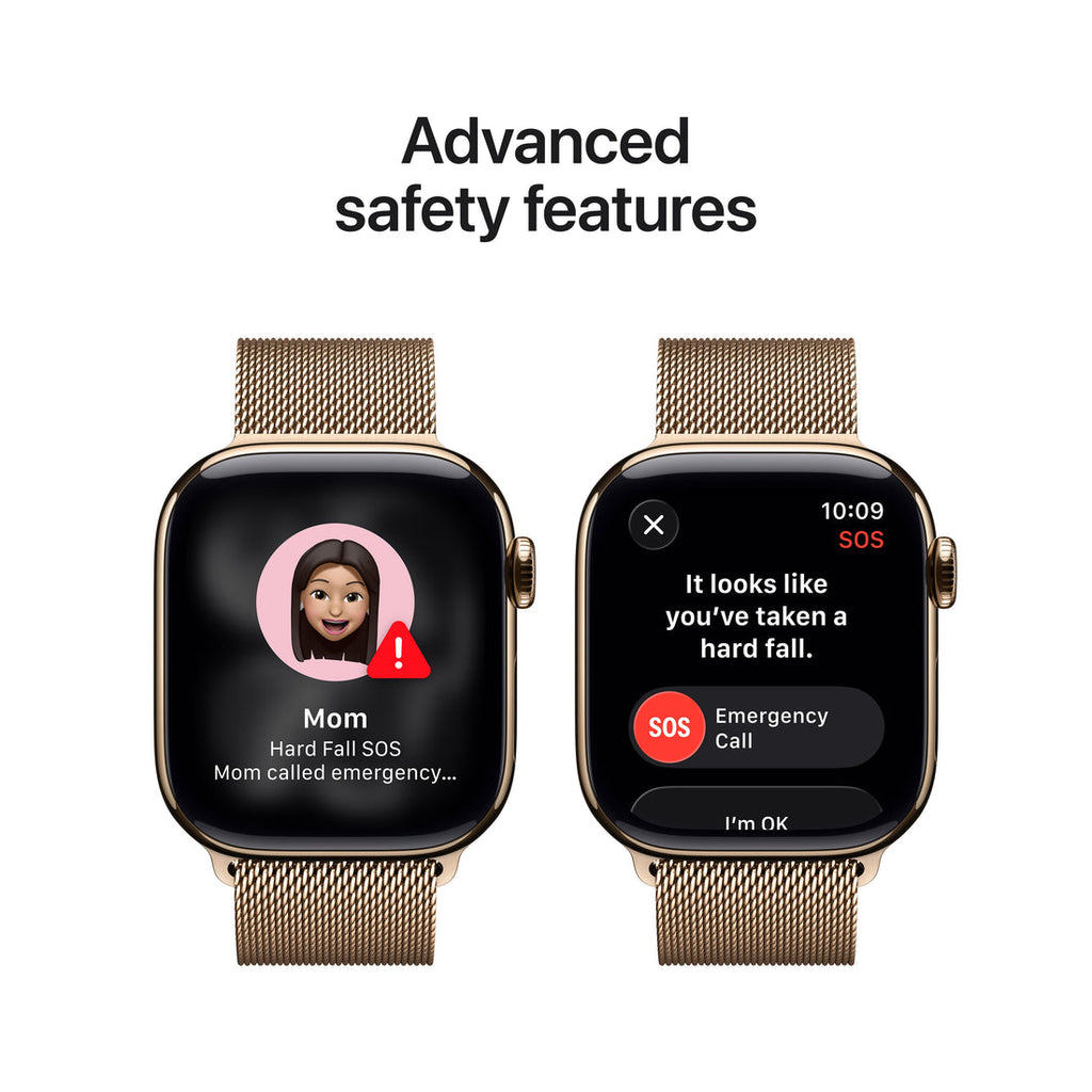 Apple Watch Series 11 Gold Titanium Case with Gold Milanese Loop