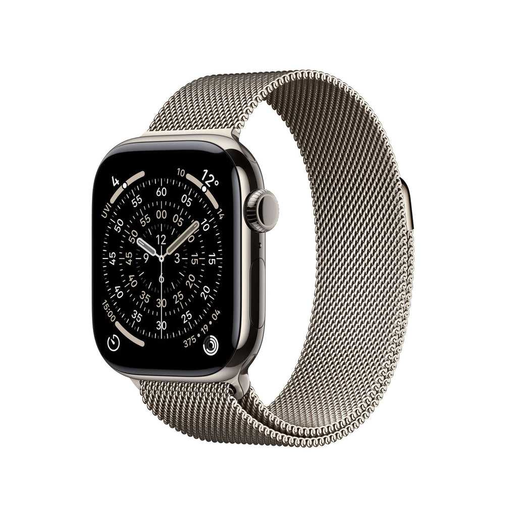 Apple Watch Series 11 Natural Titanium Case with Natural Milanese Loop