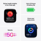 Apple Watch Series 11 Natural Titanium Case with Natural Milanese Loop