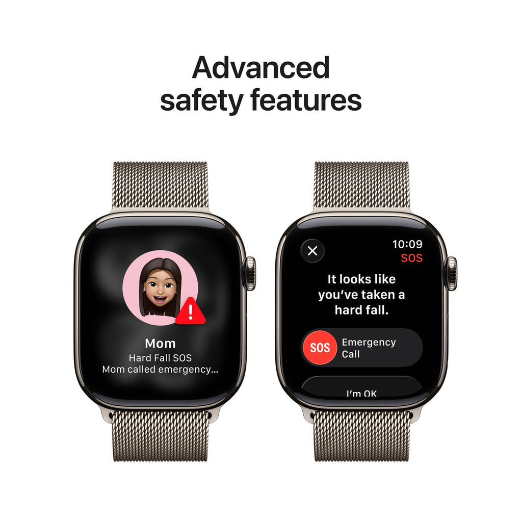 Apple Watch Series 11 Natural Titanium Case with Natural Milanese Loop