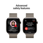 Apple Watch Series 11 Natural Titanium Case with Natural Milanese Loop