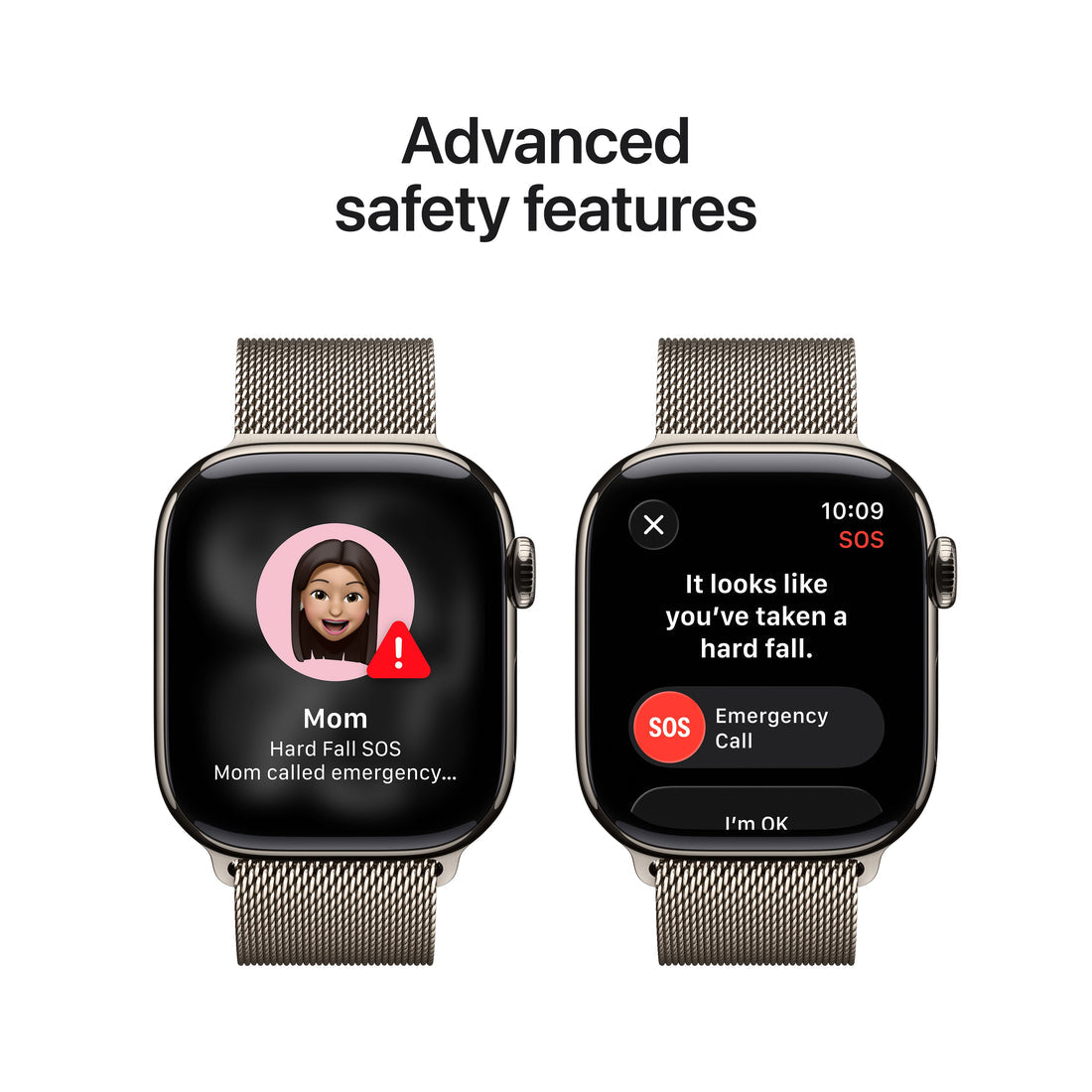 Apple Watch Series 11 Natural Titanium Case with Natural Milanese Loop