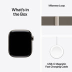 Apple Watch Series 11 Natural Titanium Case with Natural Milanese Loop