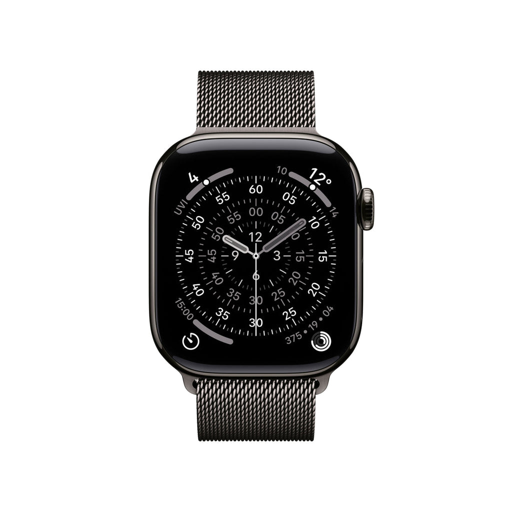 Apple Watch Series 11 Slate Titanium Case with Slate Milanese Loop