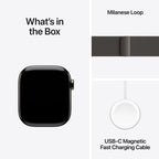 Apple Watch Series 11 Slate Titanium Case with Slate Milanese Loop