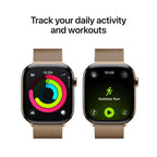 Apple Watch Series 11 Gold Titanium Case with Gold Milanese Loop