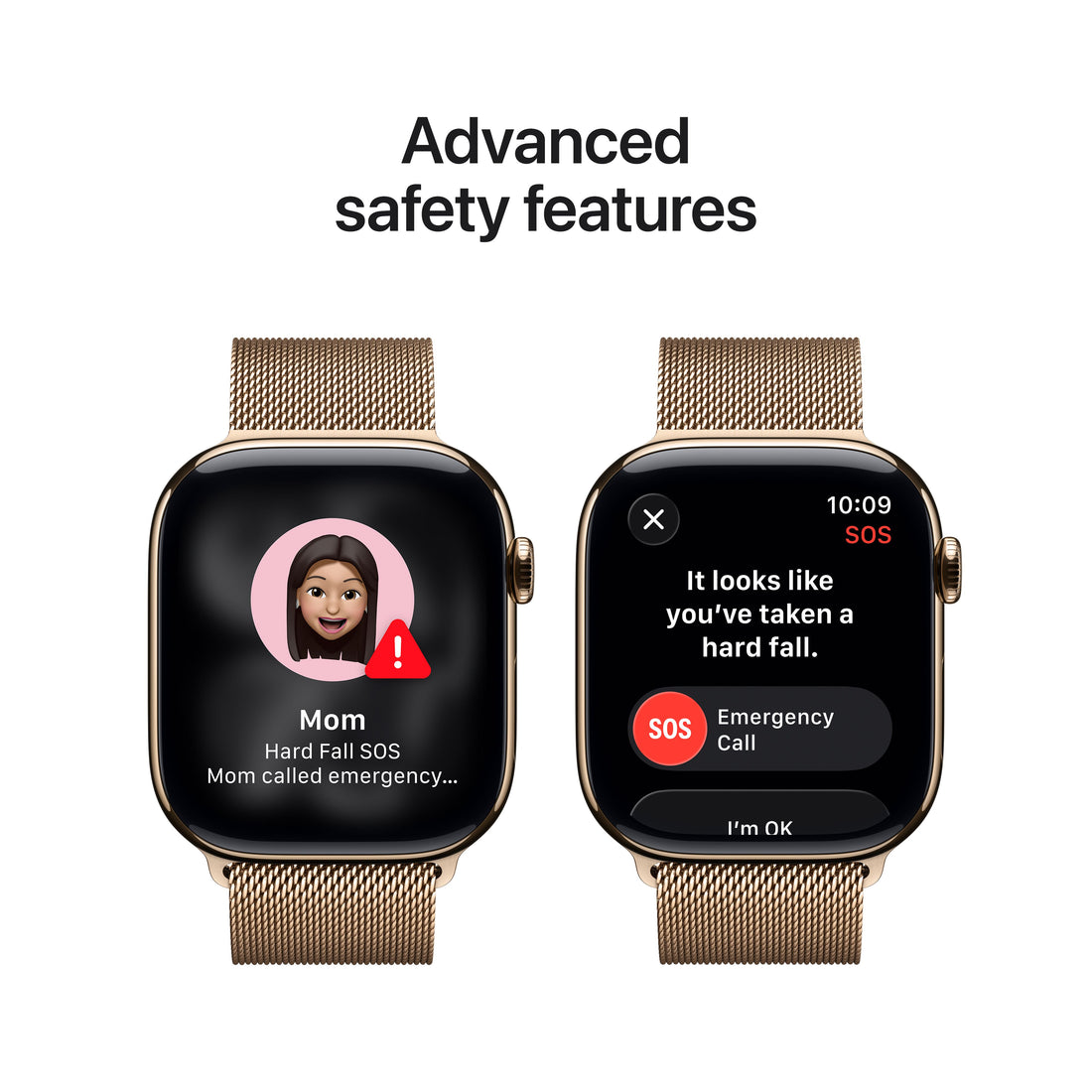 Apple Watch Series 11 Gold Titanium Case with Gold Milanese Loop