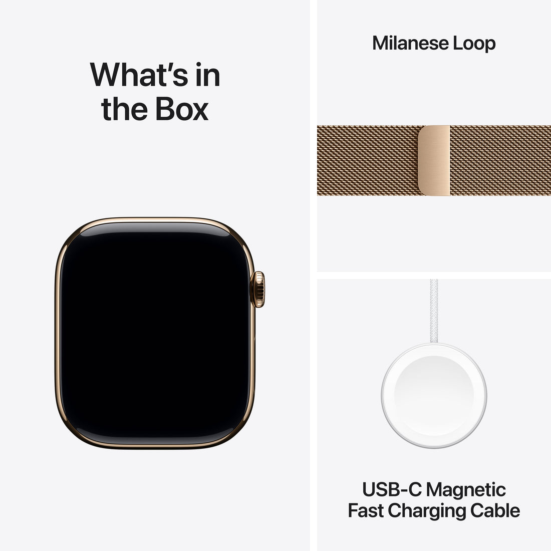 Apple Watch Series 11 Gold Titanium Case with Gold Milanese Loop