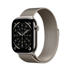 Apple Watch Series 11 Natural Titanium Case with Natural Milanese Loop