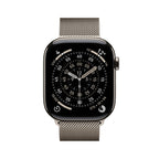 Apple Watch Series 11 Natural Titanium Case with Natural Milanese Loop