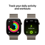 Apple Watch Series 11 Natural Titanium Case with Natural Milanese Loop