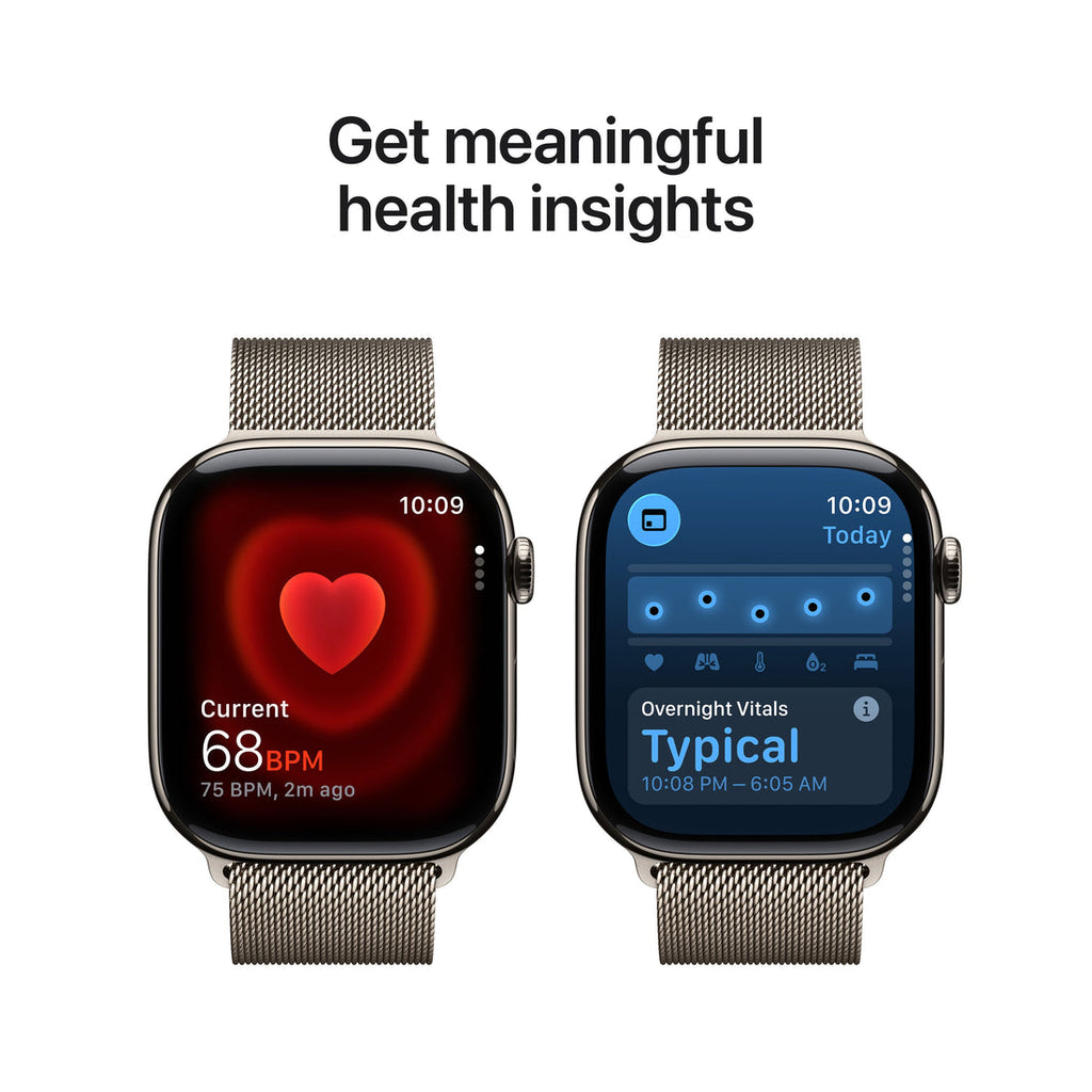 Apple Watch Series 11 Natural Titanium Case with Natural Milanese Loop