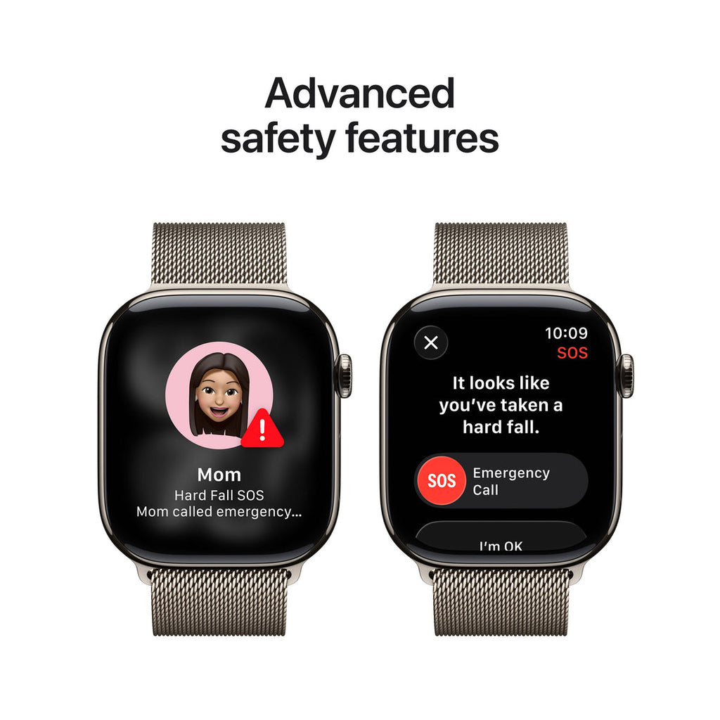 Apple Watch Series 11 Natural Titanium Case with Natural Milanese Loop