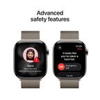 Apple Watch Series 11 Natural Titanium Case with Natural Milanese Loop
